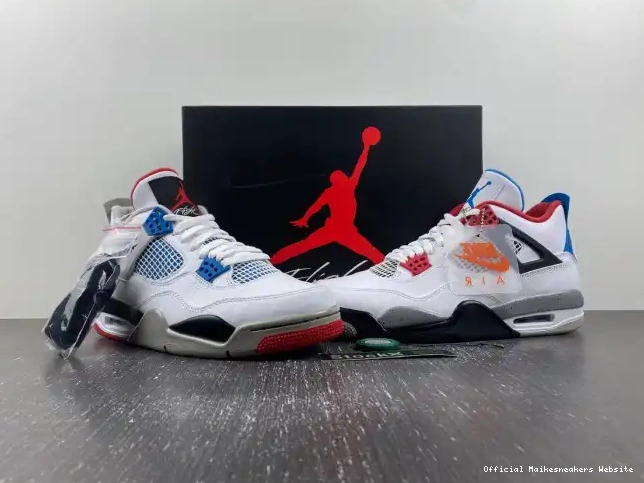 Official Maikesneakers CL1184-146 What The Jordan Retro 4 0418